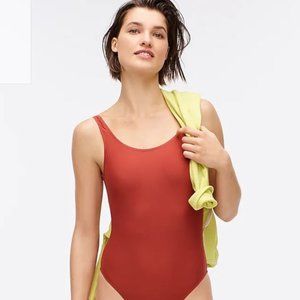 Red one piece swimsuit